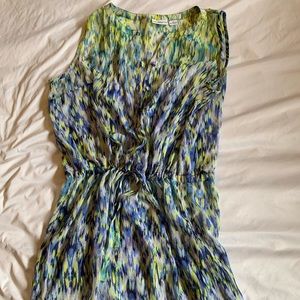 Green/blue swim coverup